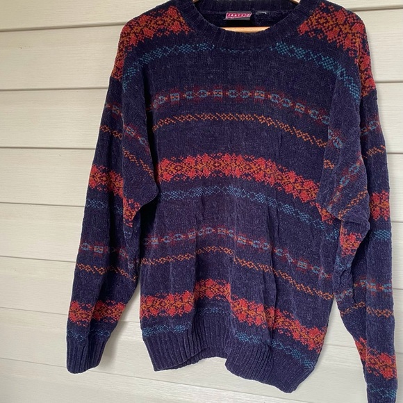 JANTZEN SPORT vintage 90s soft acrylic Grandpa sweater oversized grunge L/XL EUC - Picture 10 of 10